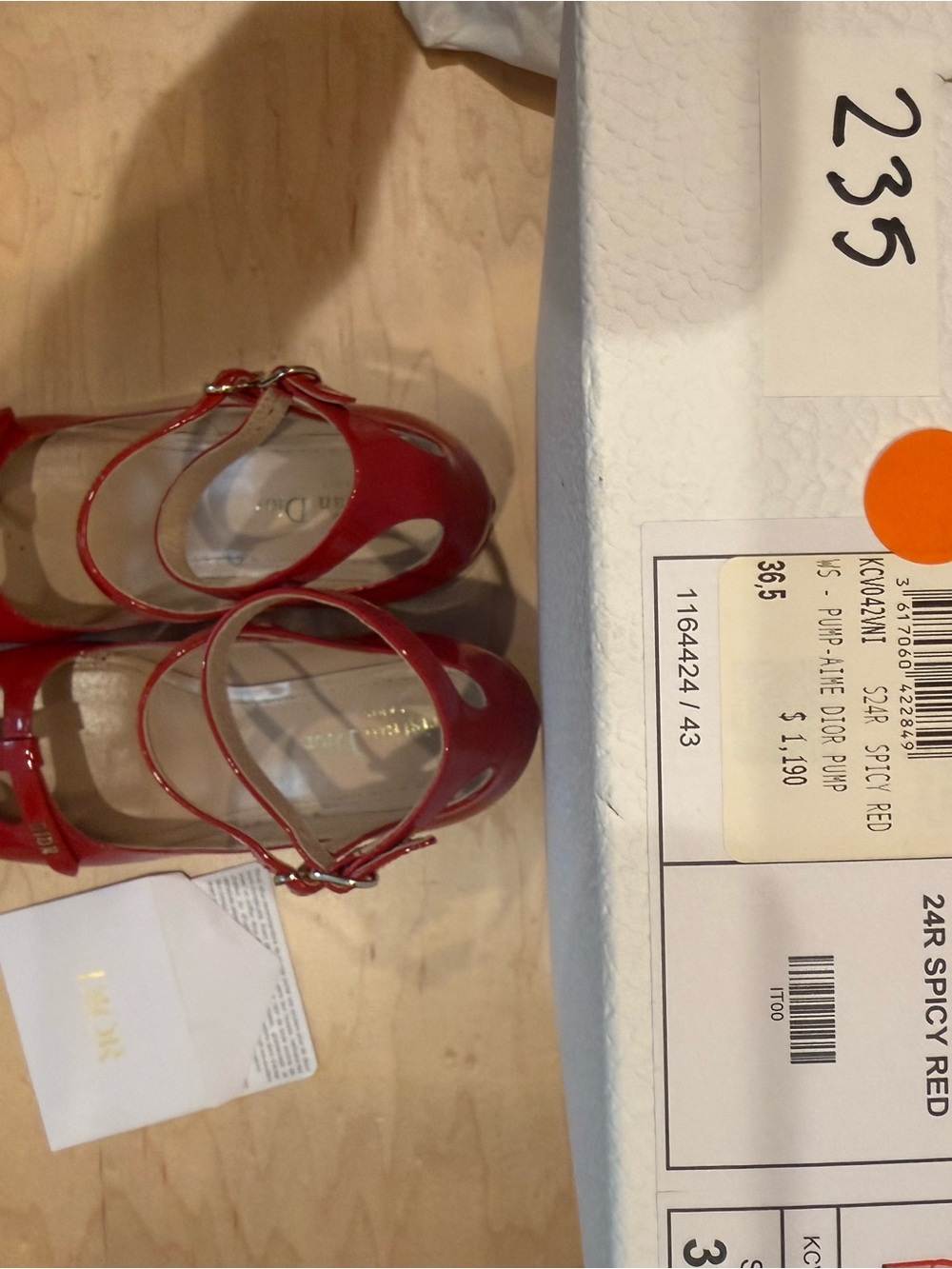 Dior Red Patent Mary Jane Double-Strap Heels with box - Picture 8 of 13
